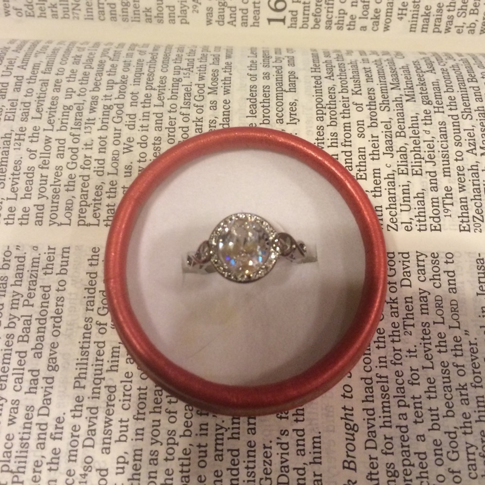 CZ silver ring | offer in description